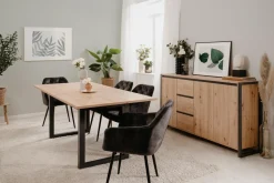 Bissolo Casa Tavoli Moderni<TAVOLO DENVER 50 ALL. 160X90 ANTRACITE E ROVERE ARTISAN: vendita online TAVOLO DENVER 50 ALL. 160X90 ANTRACITE E ROVERE ARTISAN in offerta