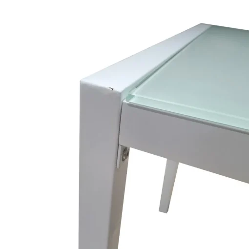 Bissolo Casa Tavoli Moderni<TAVOLO FISSO MOD. EMILY CM 110X70 BIANCO E VETRO TEMPERATO: vendita online TAVOLO FISSO MOD. EMILY CM 110X70 BIANCO E VETRO TEMPERATO in offerta
