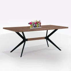 Bissolo Casa Tavoli Moderni<TAVOLO FISSO MOD. MENTORE CM 160X90 METALLO NERO E PIANO MDF: vendita online TAVOLO FISSO MOD. MENTORE CM 160X90 METALLO NERO E PIANO MDF in offerta