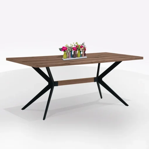 Bissolo Casa Tavoli Moderni<TAVOLO FISSO MOD. MENTORE CM 160X90 METALLO NERO E PIANO MDF: vendita online TAVOLO FISSO MOD. MENTORE CM 160X90 METALLO NERO E PIANO MDF in offerta