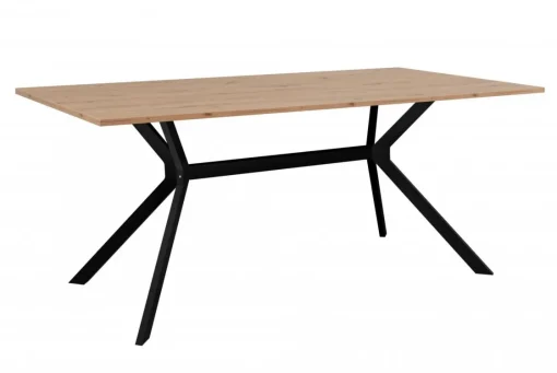 Bissolo Casa Tavoli Moderni<TAVOLO FISSO MOD. ONEX CM 180X90 ARTISAN OAK E NERO: vendita online TAVOLO FISSO MOD. ONEX CM 180X90 ARTISAN OAK E NERO in offerta
