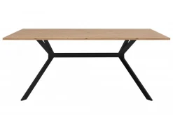 Bissolo Casa Tavoli Moderni<TAVOLO FISSO MOD. ONEX CM 180X90 ARTISAN OAK E NERO: vendita online TAVOLO FISSO MOD. ONEX CM 180X90 ARTISAN OAK E NERO in offerta