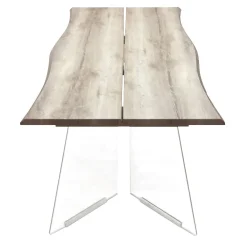 Bissolo Casa Tavoli Moderni<TAVOLO FISSO 180X90 ROVERE E VETRO TEMPERATO: vendita online TAVOLO FISSO 180X90 ROVERE E VETRO TEMPERATO in offerta