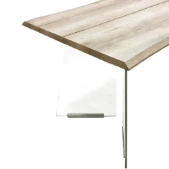 Bissolo Casa Tavoli Moderni<TAVOLO FISSO 180X90 ROVERE E VETRO TEMPERATO: vendita online TAVOLO FISSO 180X90 ROVERE E VETRO TEMPERATO in offerta
