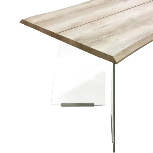 Bissolo Casa Tavoli Moderni<TAVOLO FISSO 180X90 ROVERE E VETRO TEMPERATO: vendita online TAVOLO FISSO 180X90 ROVERE E VETRO TEMPERATO in offerta