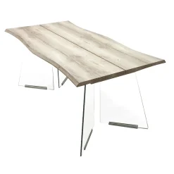 Bissolo Casa Tavoli Moderni<TAVOLO FISSO 180X90 ROVERE E VETRO TEMPERATO: vendita online TAVOLO FISSO 180X90 ROVERE E VETRO TEMPERATO in offerta