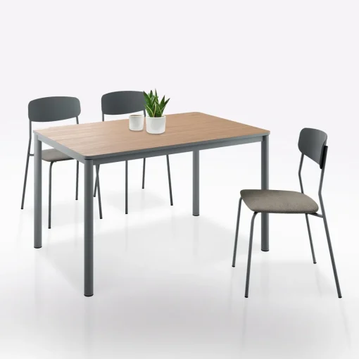 Bissolo Casa Tavoli Moderni<TAVOLO MOD. LUX ALL. CM 110X70 PIOMBO E NOCE STELVIO: vendita online TAVOLO MOD. LUX ALL. CM 110X70 PIOMBO E NOCE STELVIO in offerta