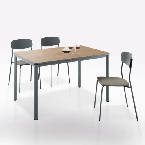 Bissolo Casa Tavoli Moderni<TAVOLO MOD. LUX ALL. CM 110X70 PIOMBO E ROVERE CADIZ: vendita online TAVOLO MOD. LUX ALL. CM 110X70 PIOMBO E ROVERE CADIZ in offerta