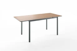 Bissolo Casa Tavoli Moderni<TAVOLO MOD. LUX ALL. CM 130X85 PIOMBO E NOCE STELVIO: vendita online TAVOLO MOD. LUX ALL. CM 130X85 PIOMBO E NOCE STELVIO in offerta