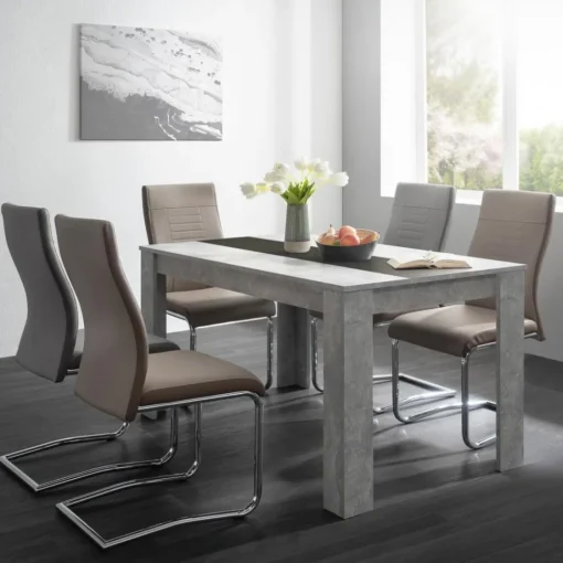 Bissolo Casa Tavoli Moderni<TAVOLO NIKLAS FISSO 138X80 GRIGIO CEMENTO : vendita online TAVOLO NIKLAS FISSO 138X80 GRIGIO CEMENTO in offerta