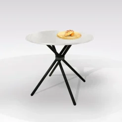 Bissolo Casa Tavoli Moderni<TAVOLO PANDA FISSO DIAM. 80 NERO E WHITE ASH: vendita online TAVOLO PANDA FISSO DIAM. 80 NERO E WHITE ASH in offerta