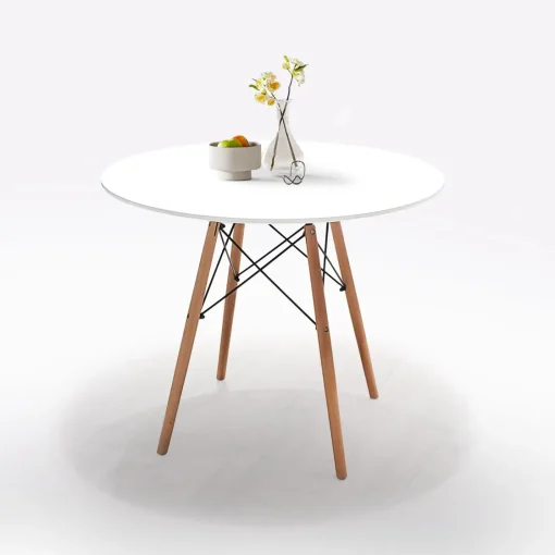 Bissolo Casa Tavoli Moderni<TAVOLO ROTONDO FISSO DIAM. CM 90 LEGNO E MDF BIANCO: vendita online TAVOLO ROTONDO FISSO DIAM. CM 90 LEGNO E MDF BIANCO in offerta