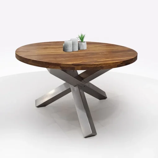 Bissolo Casa Tavoli Moderni|Mobile Etnico<TAVOLO TONDO DIAM. 130 LEGNO E METALLO: vendita online TAVOLO TONDO DIAM. 130 LEGNO E METALLO in offerta