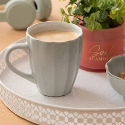 Bissolo Casa Tazze, Tazzine, Coppette Tazze<TAZZA CON MANICO IN GRES LINEA AUDE 37CL VERDE CHIARO