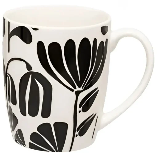 Bissolo Casa Tazze, Tazzine, Coppette Tazze<TAZZA TWISTED LIME IN PORCELLANA CON MANICO 37CL BIANCA E NERA