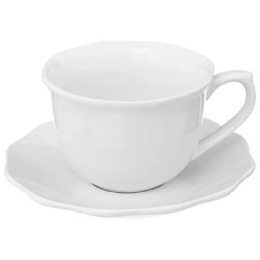 Bissolo Casa Tazze, Tazzine, Coppette Tazzine<TAZZINA CON PIATTINO IN PORCELLANA LINEA ALMA 23CL BIANCO