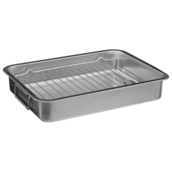 Bissolo Casa Cottura Teglie E Pirofile<TEGLIA RETTANGOLARE IN ACCIAIO INOX 39.6X29.5 H 7CM