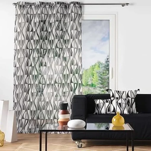 Bissolo Casa Tende Tende Confezionate<TENDA CON OCCHIELLI VELO SABBIA STAMPATO IKARIS 140X280CM: vendita online TENDA CON OCCHIELLI VELO SABBIA STAMPATO IKARIS 140X280CM in offerta