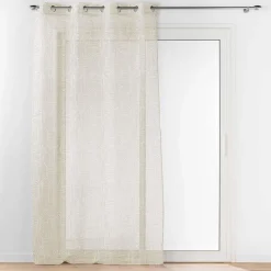 Bissolo Casa Tende Tende Confezionate<TENDA CON OCCHIELLI VELO SABBIA STAMPATO PANDORE 140X280CM BIANCO: vendita online TENDA CON OCCHIELLI VELO SABBIA STAMPATO PANDORE 140X280CM BIANCO in offerta