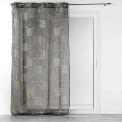 Bissolo Casa Tende Tende Confezionate<TENDA CON OCCHIELLI 140X280CM VELO SABBIA METALIZATO LINEOR ANTRACITE/ORO: vendita online TENDA CON OCCHIELLI 140X280CM VELO SABBIA METALIZATO LINEOR ANTRACITE/ORO in offerta