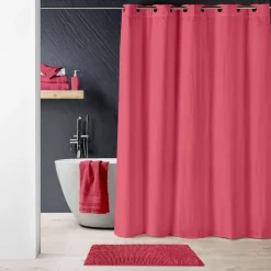 Bissolo Casa Tessile Bagno Tende Doccia E Accessori<TENDA DA DOCCIA DOTTY CON OCCHIELLI A CLIP CM 180X200 LAMPONE