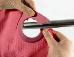 Bissolo Casa Tessile Bagno Tende Doccia E Accessori<TENDA DA DOCCIA DOTTY CON OCCHIELLI A CLIP CM 180X200 LAMPONE