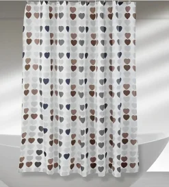 Bissolo Casa Tessile Bagno Tende Doccia E Accessori<TENDA DA DOCCIA IN PEVA CM 180X200 CUORI MULTICOLORE