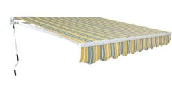 Bissolo Casa Tende Da Sole<tenda da sole per esterni manuale: tenda rigato giallo