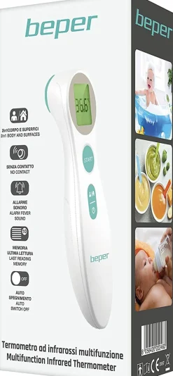 Bissolo Casa Piccoli Cura Della Persona, Salute E Benessere|Cura Della Persona, Salute E Benessere<TERMOMETRO MULTIFUNZIONE AD INFRAROSSI 4.1X4.4X15.3CM BIANCO/VERDE