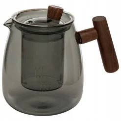 Bissolo Casa Caffettiere, Theiere<THEIERA TWISTED LIME IN VETRO GRIGIO FUME 80CL