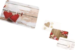 Bissolo Casa Tessile Tavola Tovagliette<TOVAGLIETTA AMERICANA MOD. LEGNO CUORI 43X28CM ASSORTITO: vendita online TOVAGLIETTA AMERICANA MOD. LEGNO CUORI 43X28CM ASSORTITO in offerta