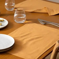 Bissolo Casa Tessile Tavola Tovagliette<TOVAGLIETTA ELINA CM 45X30 GIALLO OCRA: vendita online TOVAGLIETTA ELINA CM 45X30 GIALLO OCRA in offerta