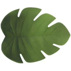Bissolo Casa Tessile Tavola Tovagliette<TOVAGLIETTA FOGLIA IN POLIRESINA 47X38 CM VERDE : vendita online TOVAGLIETTA FOGLIA IN POLIRESINA 47X38 CM VERDE in offerta