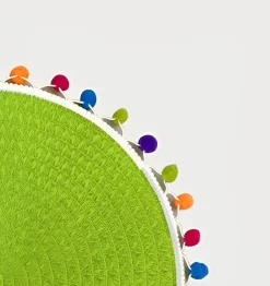 Bissolo Casa Tessile Tavola Tovagliette<TOVAGLIETTA ROTONDA IN POLIESTERE DIAM. CM 38 VERDE : vendita online TOVAGLIETTA ROTONDA IN POLIESTERE DIAM. CM 38 VERDE in offerta