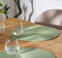Bissolo Casa Tessile Tavola Tovagliette<TOVAGLIETTA ROTONDA IN POLIPROPILENE DIAM. CM 38 VERDE: vendita online TOVAGLIETTA ROTONDA IN POLIPROPILENE DIAM. CM 38 VERDE in offerta