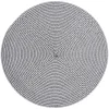 Bissolo Casa Tessile Tavola Tovagliette<TOVAGLIETTA ROTONDA IN POLIPROPILENE DIAM. CM 38 BIANCO/NERA: vendita online TOVAGLIETTA ROTONDA IN POLIPROPILENE DIAM. CM 38 BIANCO/NERA in offerta