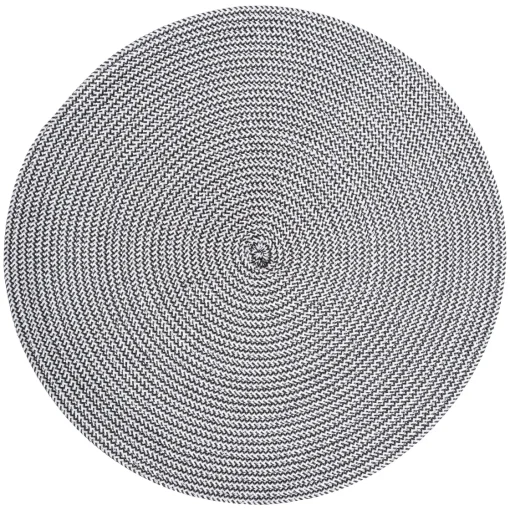 Bissolo Casa Tessile Tavola Tovagliette<TOVAGLIETTA ROTONDA IN POLIPROPILENE DIAM. CM 38 BIANCO/NERA: vendita online TOVAGLIETTA ROTONDA IN POLIPROPILENE DIAM. CM 38 BIANCO/NERA in offerta