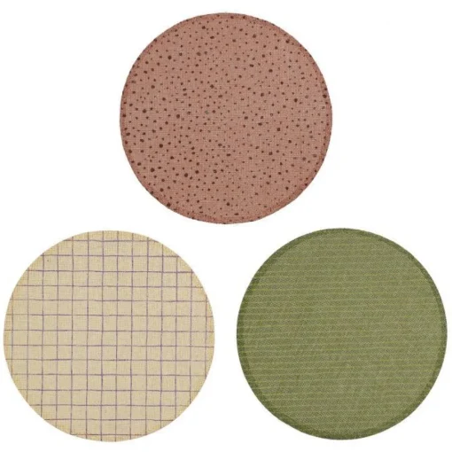 Bissolo Casa Tessile Tavola Tovagliette<TOVAGLIETTA ROTONDA RIGHE/QUADRETTI D 38CM ASSORTITO: vendita online TOVAGLIETTA ROTONDA RIGHE/QUADRETTI D 38CM ASSORTITO in offerta