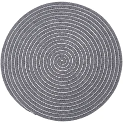 Bissolo Casa Tessile Tavola Tovagliette<TOVAGLIETTA ROTONDA SHINY DIAM. CM 35 GRIGIO : vendita online TOVAGLIETTA ROTONDA SHINY DIAM. CM 35 GRIGIO in offerta