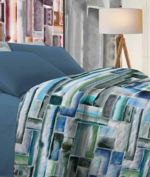 Bissolo Casa Coperte, Piumini, Trapunte Trapunte<Trapunta Singola Merida Milo Blu: Trapunta in Offerta Singola
