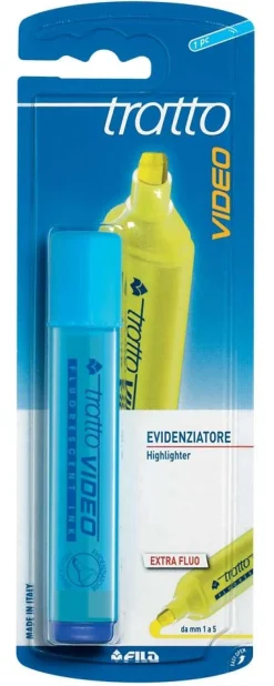 Bissolo Casa Evidenziatori Evidenziatori<TRATTO - EVIDENZIATORE TRATTO VIDEO AZZURRO : vendita online TRATTO - EVIDENZIATORE TRATTO VIDEO AZZURRO in offerta