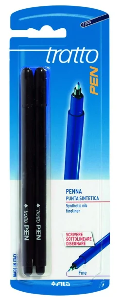 Bissolo Casa Penne Penne Calligrafiche<TRATTO - SET 2 PENNE TRATTO PEN NERE: vendita online TRATTO - SET 2 PENNE TRATTO PEN NERE in offerta