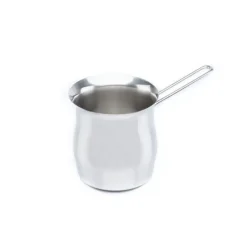 Bissolo Casa Cottura Pentolini<TURCA 1 MANICO A FILO IN ACCIAIO INOX 6 TAZZE DIAM. 14CM