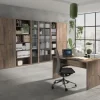 Bissolo Casa Mobili Ufficio Componibili<UFFICIO COMPLETO MOD. DA VINCI NOCE BRERA