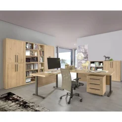 Bissolo Casa Mobili Ufficio Componibili<UFFICIO COMPLETO MODELLO RILEGA ROVERE ARTISAN