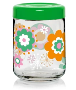 Bissolo Casa Barattoli<VASO 800 IN VETRO CON TAPPO IN PLASTICA DEC.VOGUE CA