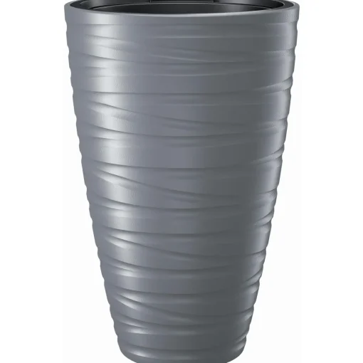 Bissolo Casa Vasi<Vaso alto con inserti 40cm: modello maze stone grey