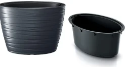 Bissolo Casa Vasi<Vaso maze nero 60cm: fioriera a prezzi bassi