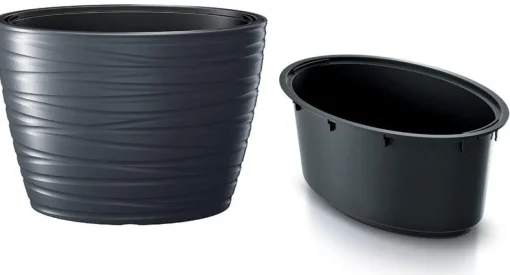 Bissolo Casa Vasi<Vaso maze nero 60cm: fioriera a prezzi bassi