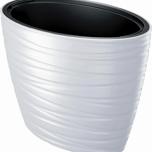 Bissolo Casa Vasi<Vaso per piante e fiori per interno ed esterno: modello maze bianco 60cm